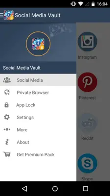 Social Media Vault android App screenshot 2